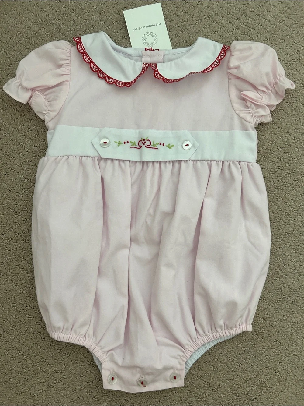 NWT Proper Peony pink Odette Placard bubble